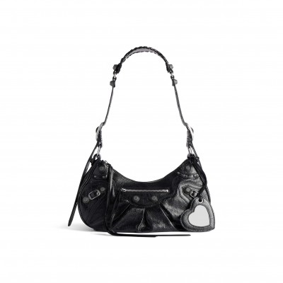 BALENCIAGA WOMEN'S LE CAGOLE SHOULDER BAG SMALL IN BLACK 6713071VG9Y1000 (33*16*8.4cm)
